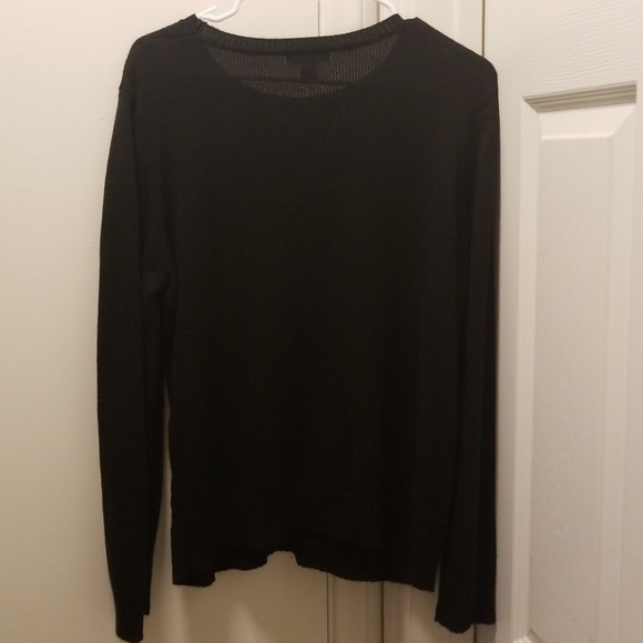 ❤TRADE❤Cable knit, thinner black sweater! - Picture 2 of 3